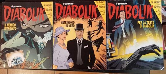 Il grande Diabolik. Albi nn. 5,6,8 - copertina