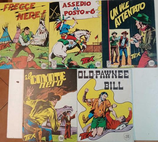Tex. Albi dal n. 26 al n. 30 - copertina