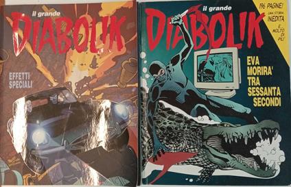 Il grande Diabolik, n, 3/1999 e n. 2/2016 - copertina