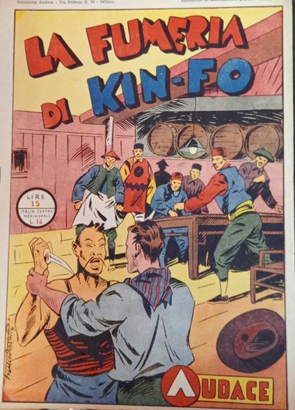 Albo Audace, originale n. 15. La fumeria di Kin-Fo - copertina