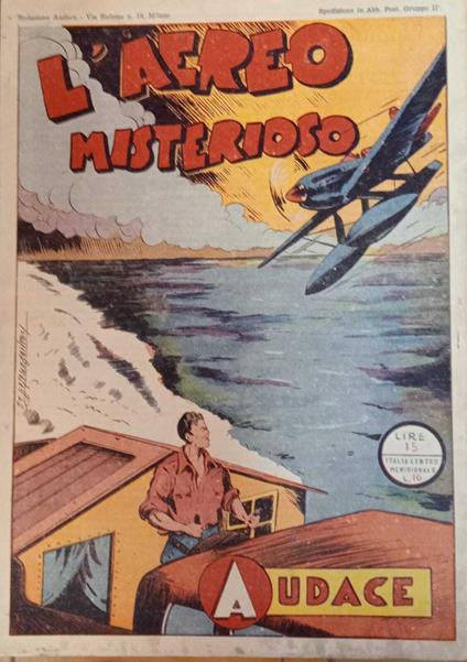 Albo Audace, originale n. 24. L'aereo misterioso - copertina