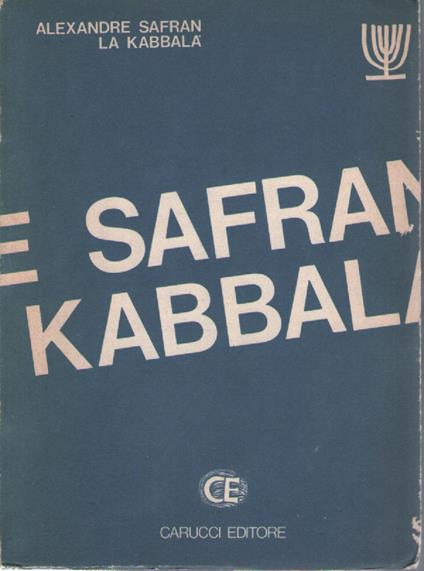 La Kabbalà - Alexandre Safran - copertina