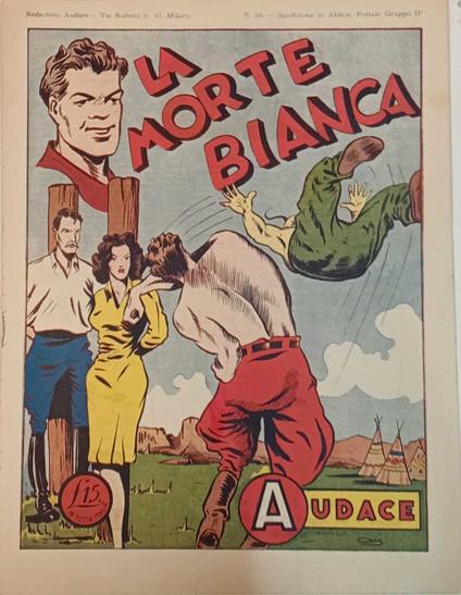 Albo Audace, originale n. 56. La morte bianca - copertina