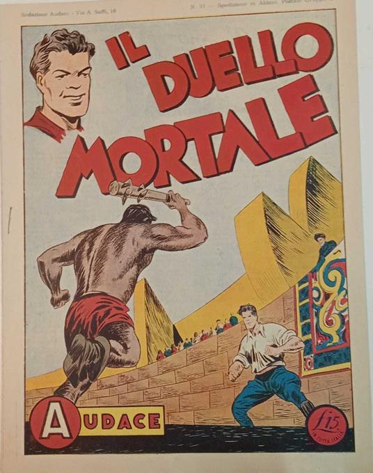 Albo Audace, originale n. 57. Il duello mortale - copertina