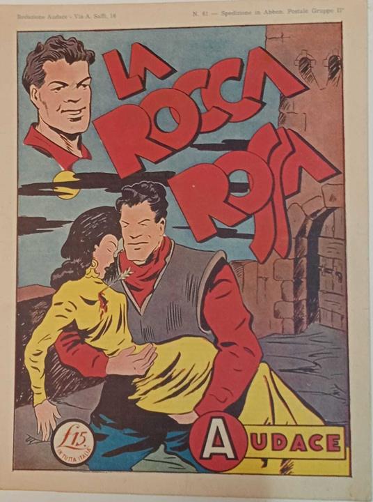 Albo Audace, originale n. 61. La rocca rossa - copertina