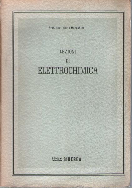 Lezioni di elettrochimica - copertina