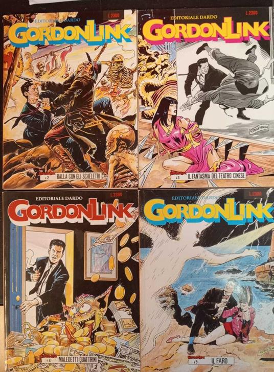 Gordon Link. Albi nn. 2,3,4,5 - copertina