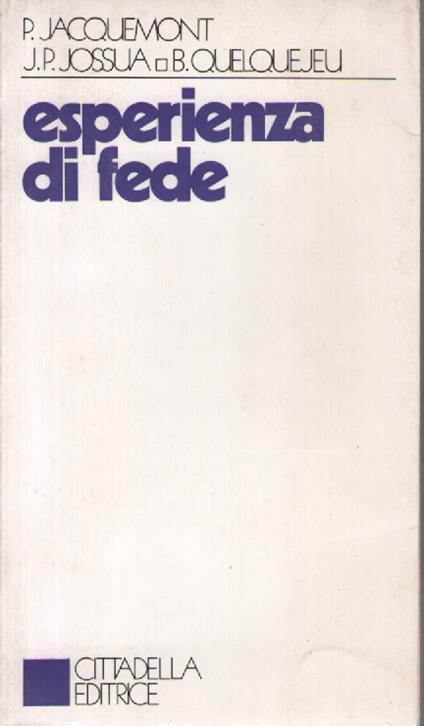 Esperienza di fede - copertina