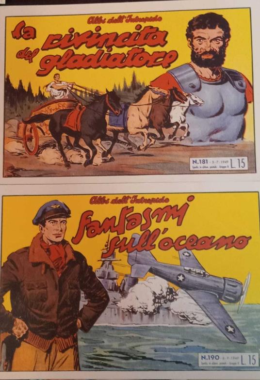 Albi dell'intrepido. Serie dal n. 181 al n. 190. Ristampa anastatica - copertina