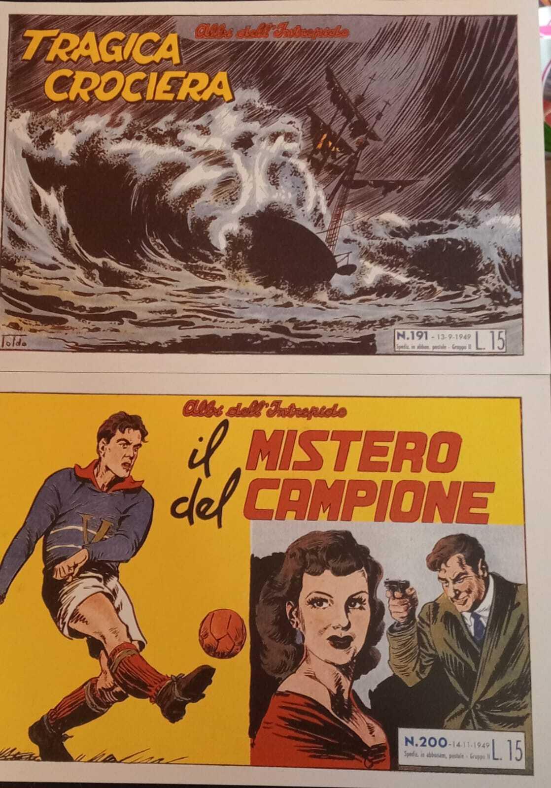 Albi dell'intrepido. Serie dal n. 191 al n. 200. Ristampa anastatica