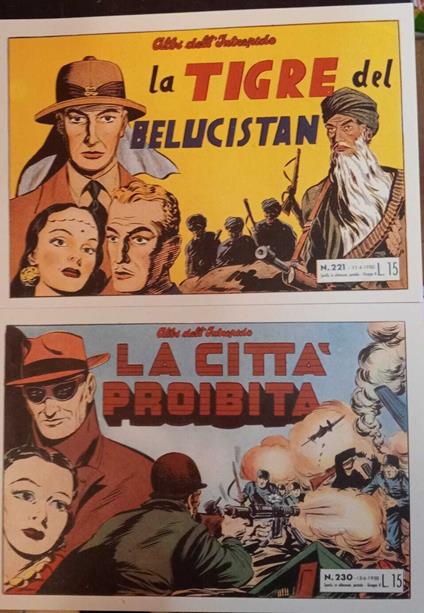 Albi dell'intrepido. Serie dal n. 221 al n. 230. Ristampa anastatica - copertina