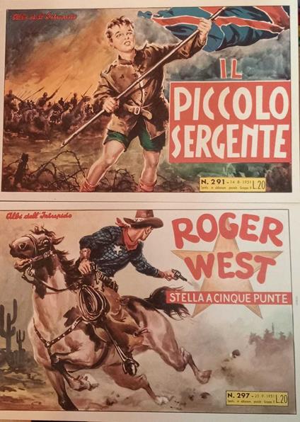 Albi dell'intrepido. Serie dal n. 291 al n. 297. Ristampa anastatica - copertina