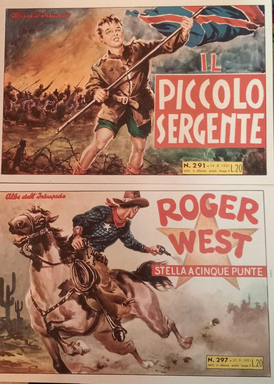 Albi dell'intrepido. Serie dal n. 291 al n. 297. Ristampa anastatica