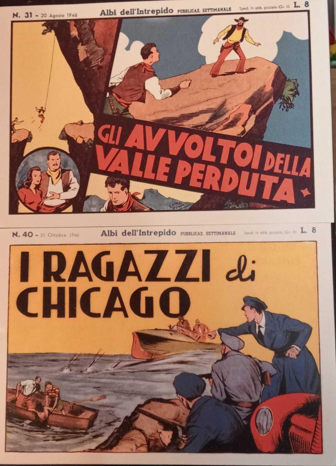 Albi dell'intrepido. Serie dal n. 31 al n. 40. Ristampa anastatica