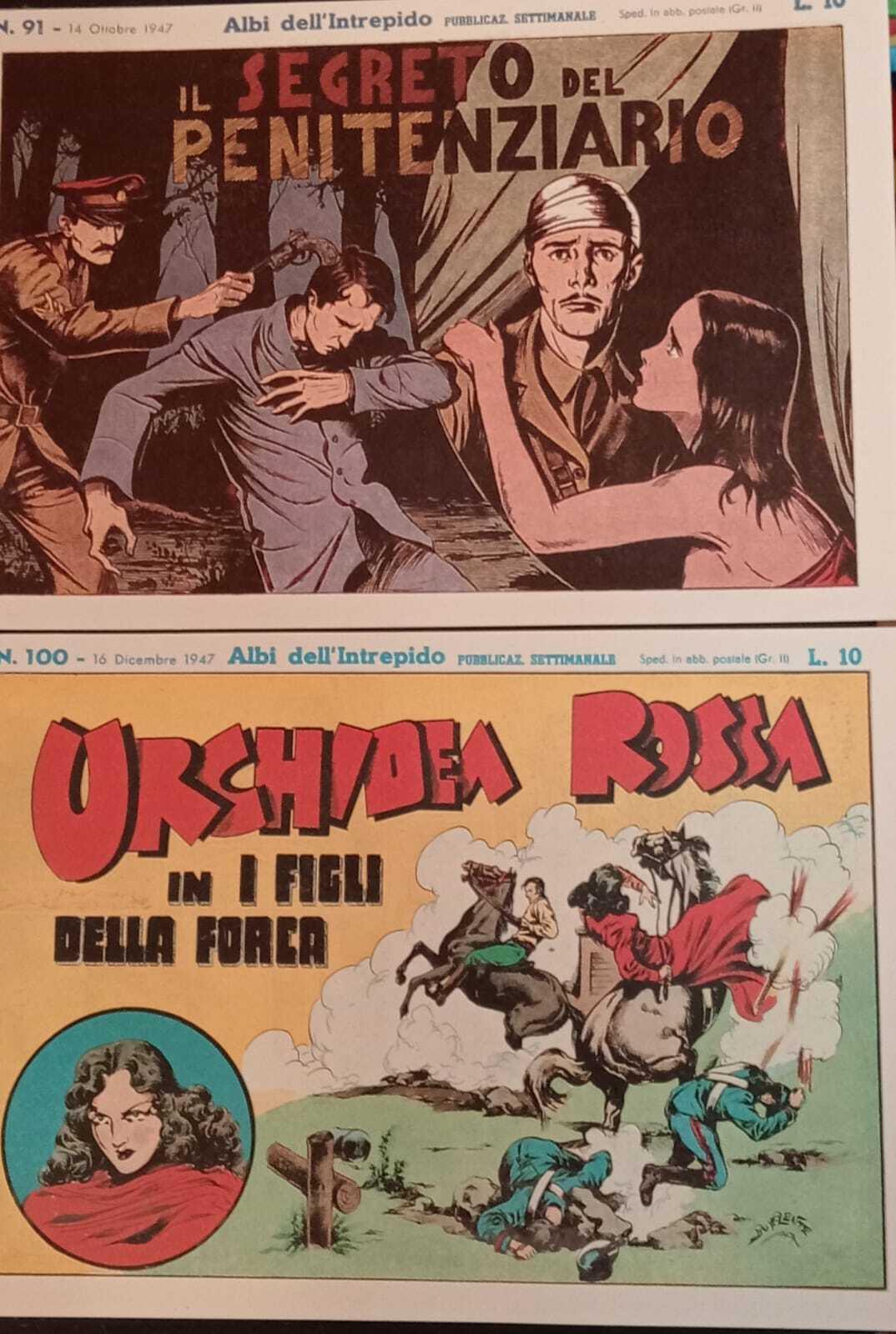 Albi dell'intrepido. Serie dal n. 91 al n. 100. Ristampa anastatica