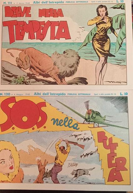 Albi dell'intrepido. Serie dal n. 111 al n. 120. Ristampa anastatica - copertina