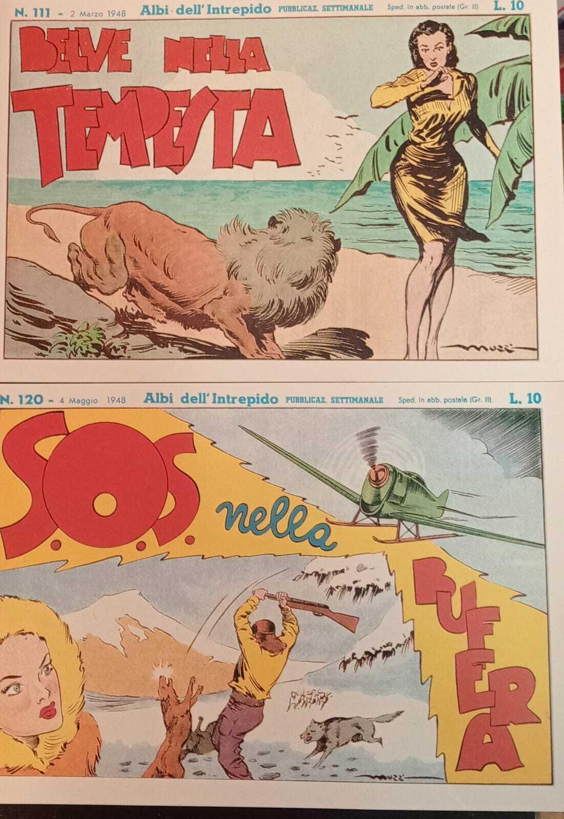 Albi dell'intrepido. Serie dal n. 111 al n. 120. Ristampa anastatica