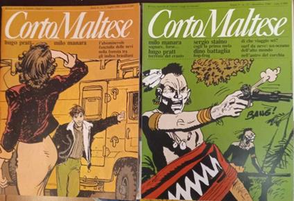 Corto Maltese. Serie nn. 7,8,9,10,12, anno 1986 - Hugo Pratt - copertina