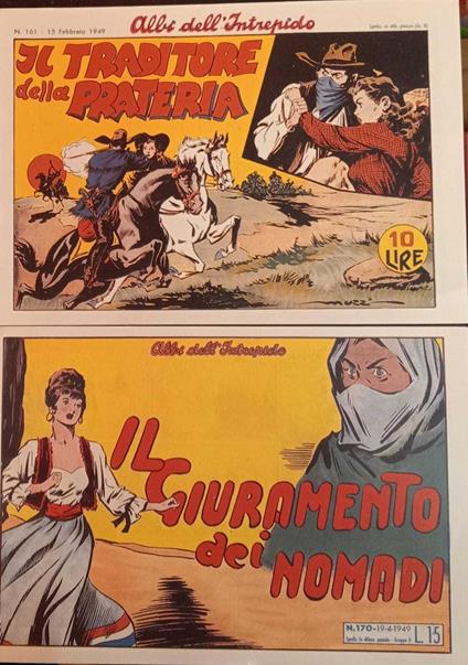 Albi dell'intrepido. Serie dal n. 161 al n.170. Ristampa anastatica - copertina