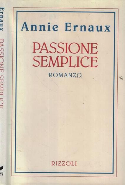 Passione semplice - copertina