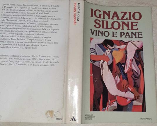 Vino e pane - Ignazio Silone - copertina