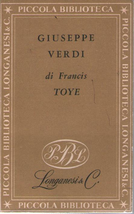 Giuseppe Verdi - Francis Toye - copertina