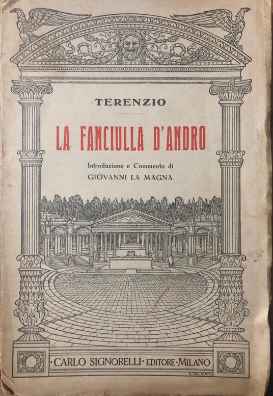 La fanciulla d'Andro - P. Afro Terenzio - copertina