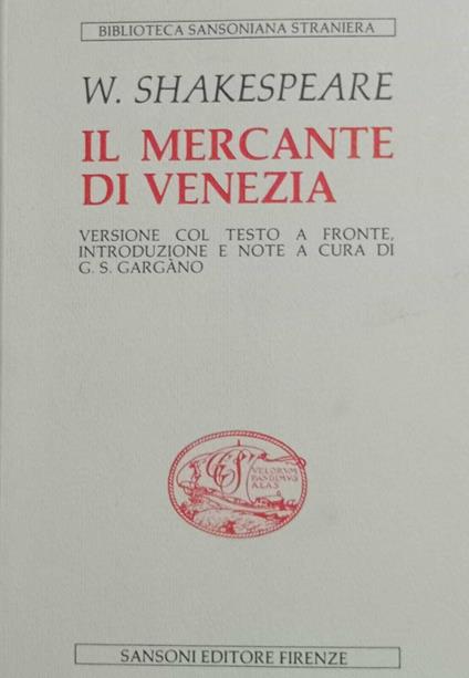 Il mercante di Venezia - William Shakespeare - copertina