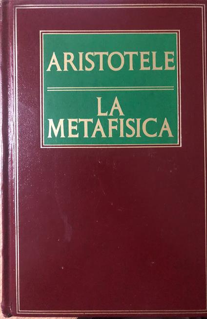 La Metafisica - Aristotele - copertina
