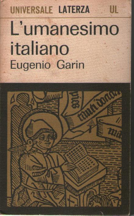 L' umanesimo italiano - Eugenio Garin - copertina