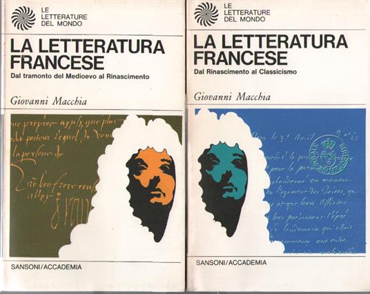 La letteratura francese. 2 voll - Giovanni Macchia - copertina