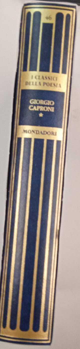 L' opera in versi (volume primo) - Giorgio Caproni - copertina