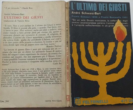 L' ultimo dei Giusti - André Schwarz Bart - copertina