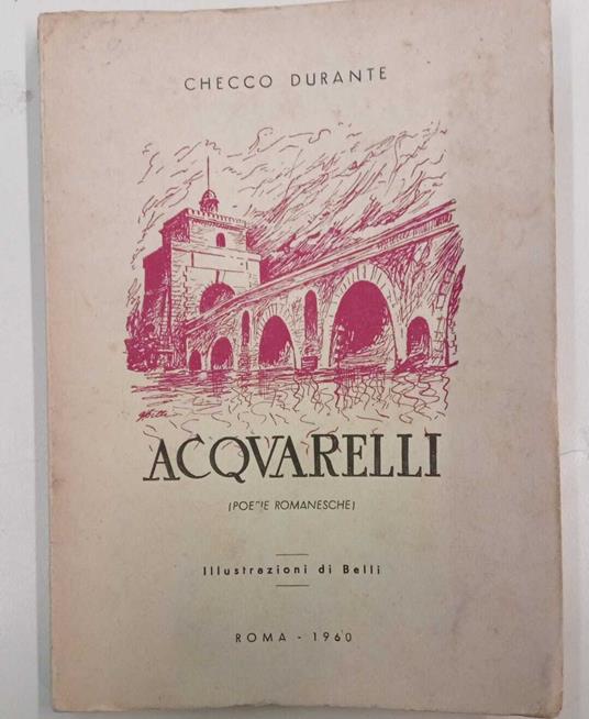 Acquarelli (poesie romanesche) - Checco Durante - copertina