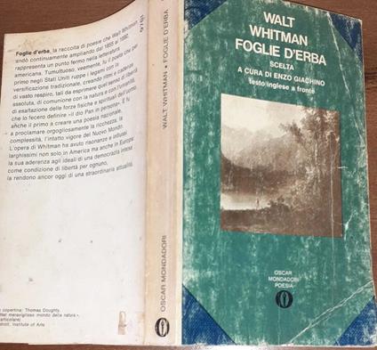 Foglie d'erba - Walt Whitman - copertina