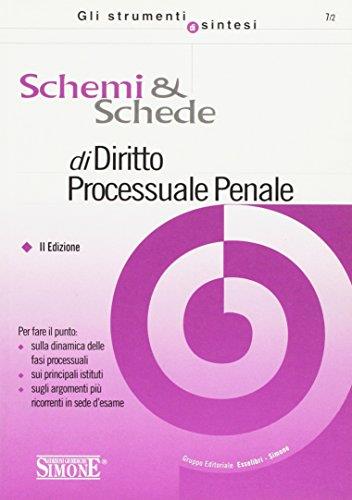 Schemi & schede di diritto processuale penale - copertina