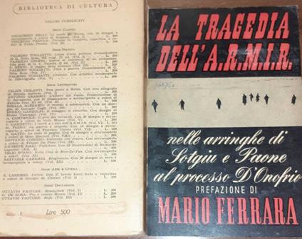 La tragedia dell'A.R.M.I.R - copertina