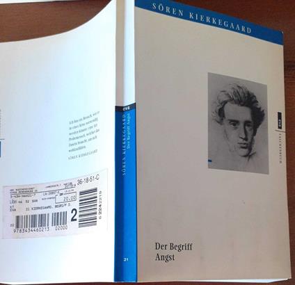 Der Begriff Angst - Sören Kierkegaard - copertina