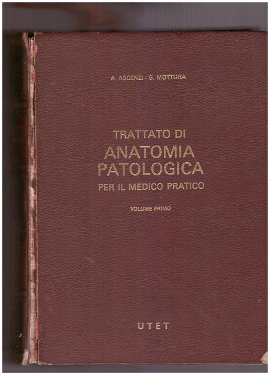 Trattato di anatomia patologica per il medico pratico. Volume Primo - copertina
