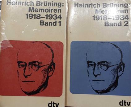 Memoiren 1918-1934. Band 1-2 - copertina