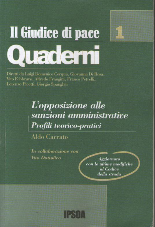 L' opposizione alle sanzioni amministrative. Profili teorico-pratici - copertina