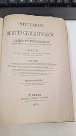 Istituzioni di diritto civile Italiano (Libro III) parte terza