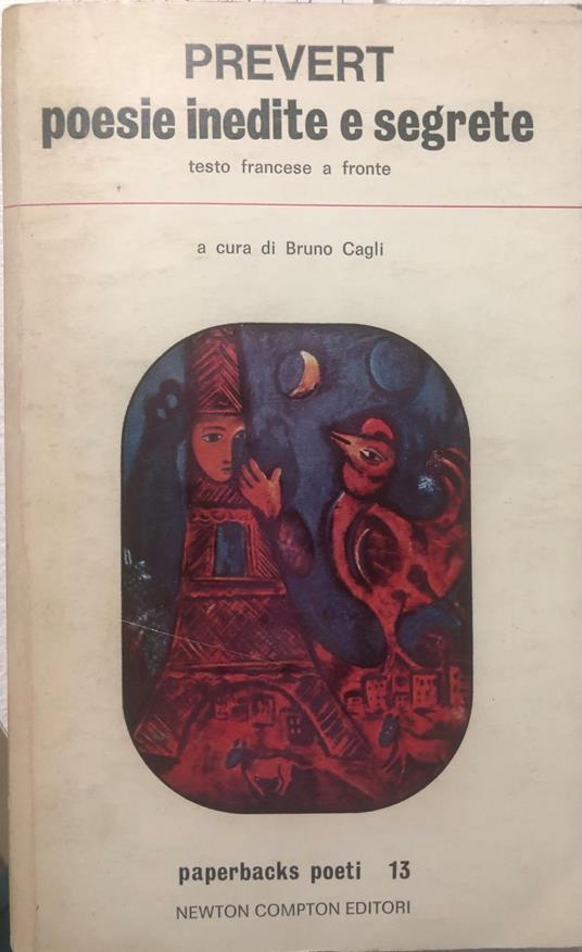 Poesie inedite e segrete. Testo francese a fronte - Jacques Prévert - copertina