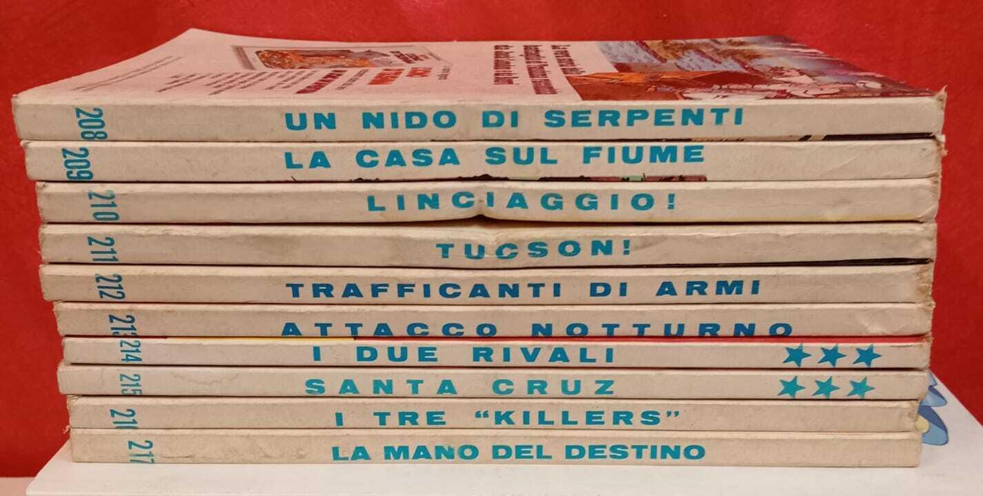 Lotto 10 numeri Tex, dal n. 208 al n. 217