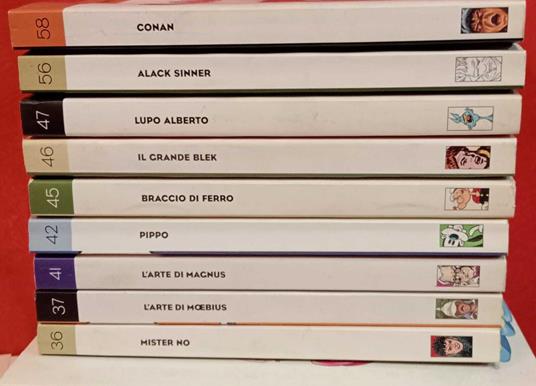 Lotto 9 numeri "I classici del fumetto di Repubblica". Numeri in descrizione - copertina