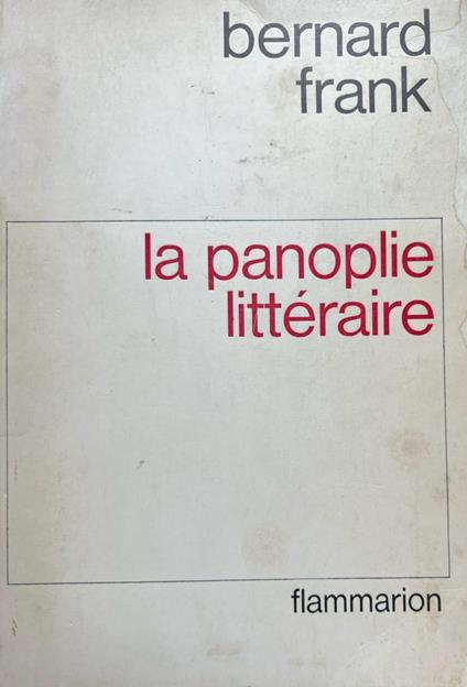 La Panoplie littéraire - Bernard Frank - copertina