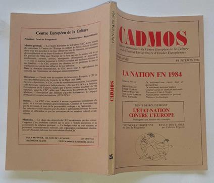 La nation en 1984 - copertina