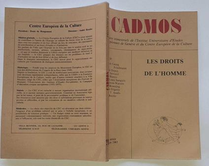 Les droits de l'homme - copertina