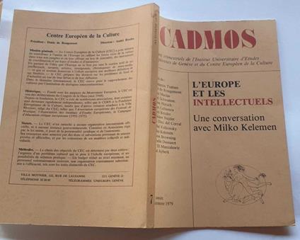 L' Europe et les intellectuels. Une conversation avec Milko Kelemen - copertina