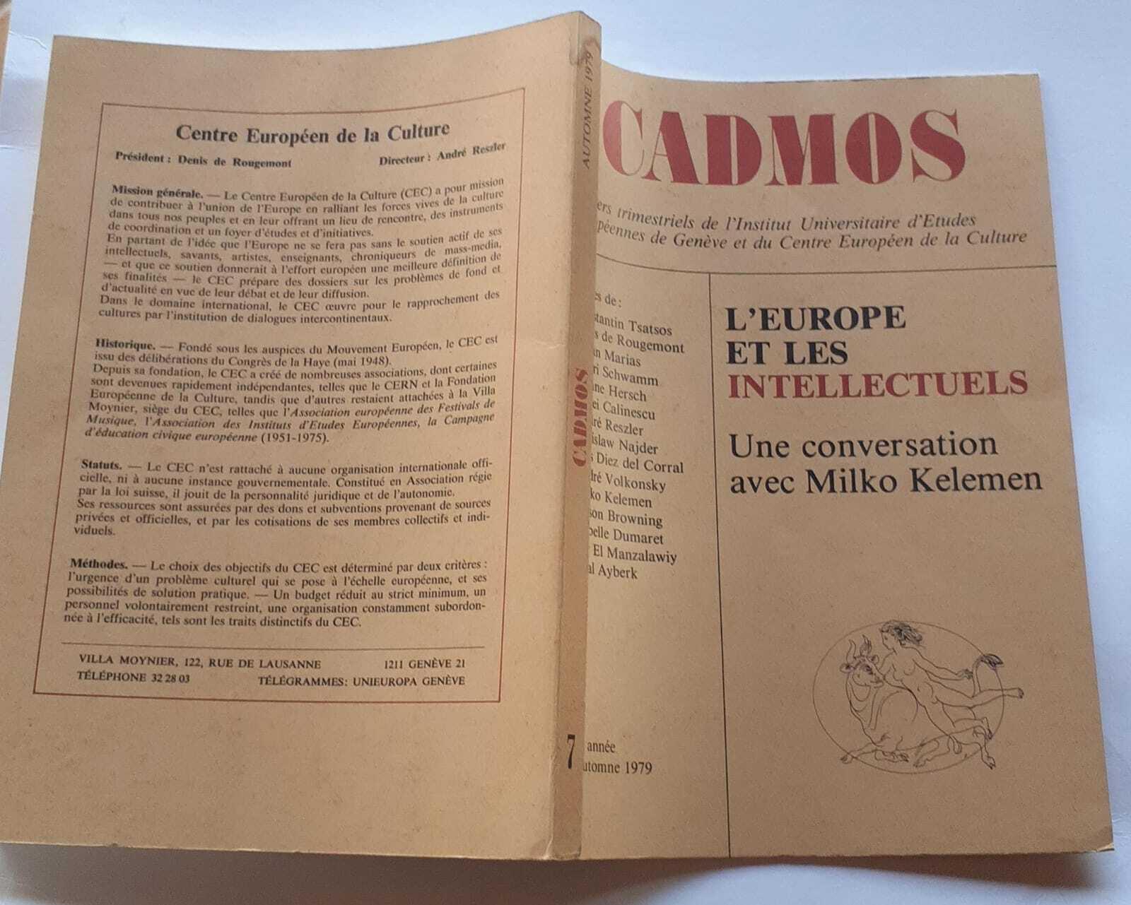 L' Europe et les intellectuels. Une conversation avec Milko Kelemen
